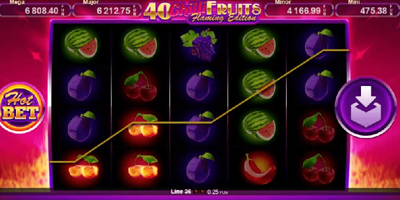 Gamzix has released 40 Chilli Fruits: Flaming Edition, a new edition of the popular online slot game