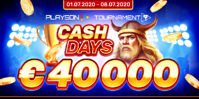 March CashDays Slots Network Tournament from Playson, in Honour of Their 5 Year Anniversary Working Together with Microgaming